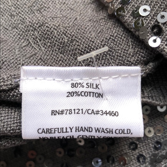 Eileen Fisher sequin Knit Silk Party dress S - Picture 9 of 9